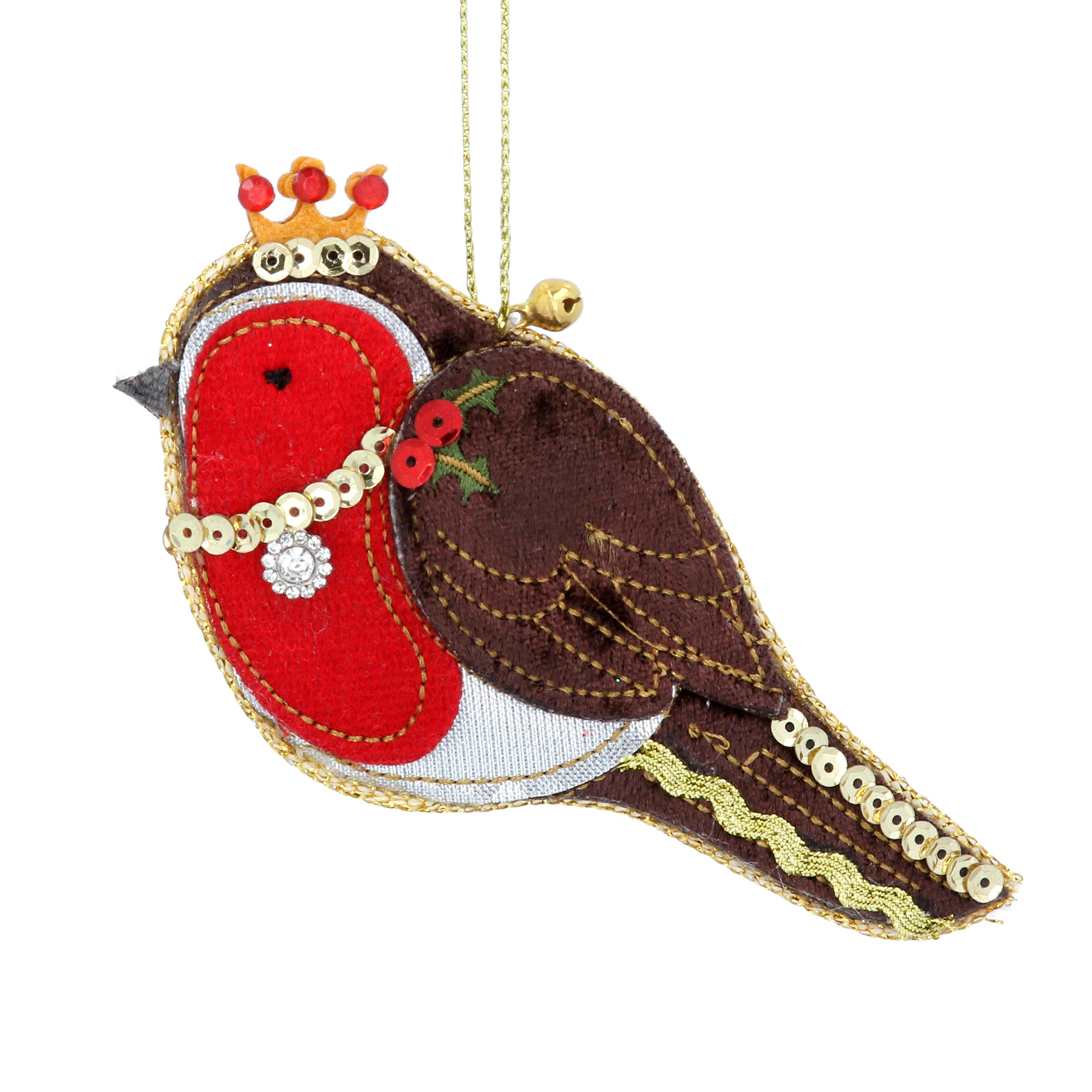 Robin Luxury Fabric Ornament