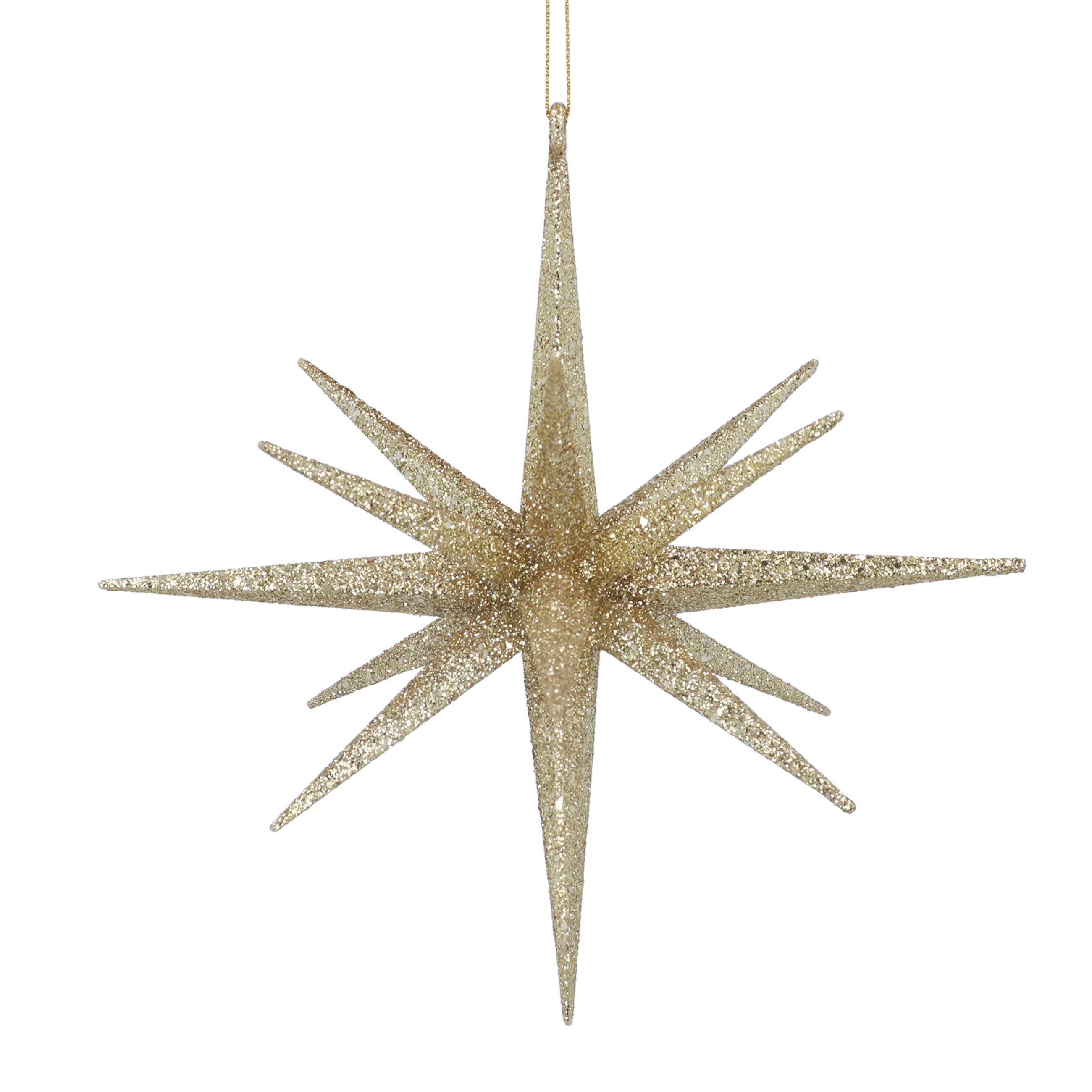 Gold Sparkle Bethlehem Star Ornament