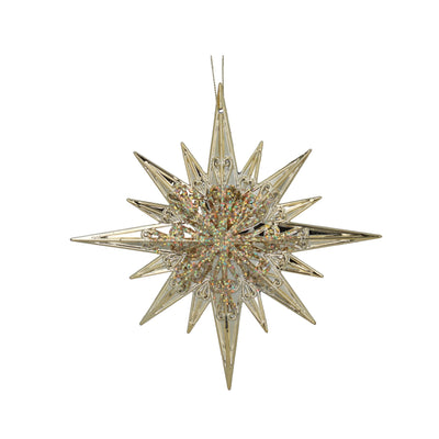 Two-Tone Gold Sparkle/Acrylic Bethlehem Star
