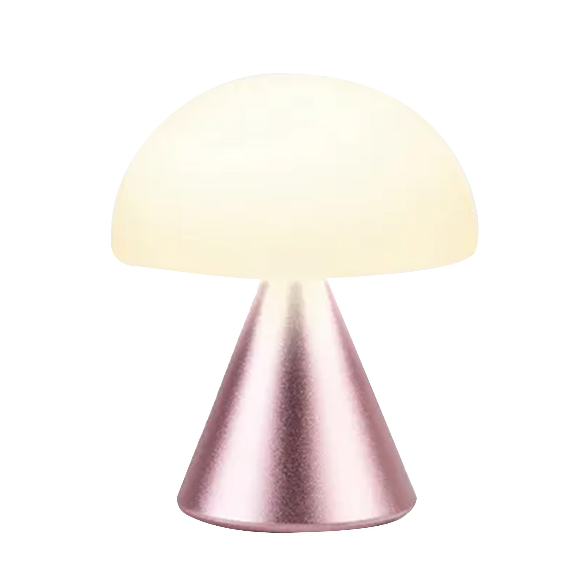 مصباح مينا بالحجم المتوسط باللون الوردي الفاتح