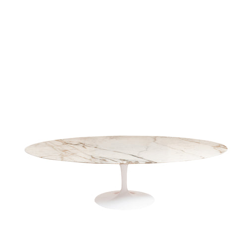 Saarinen Pedestal Oval Table - Calacatta Marble image 1