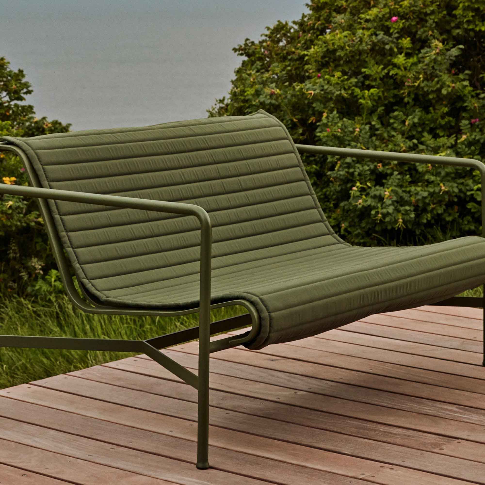Palissade Lounge Sofa-Olive powder coated steel