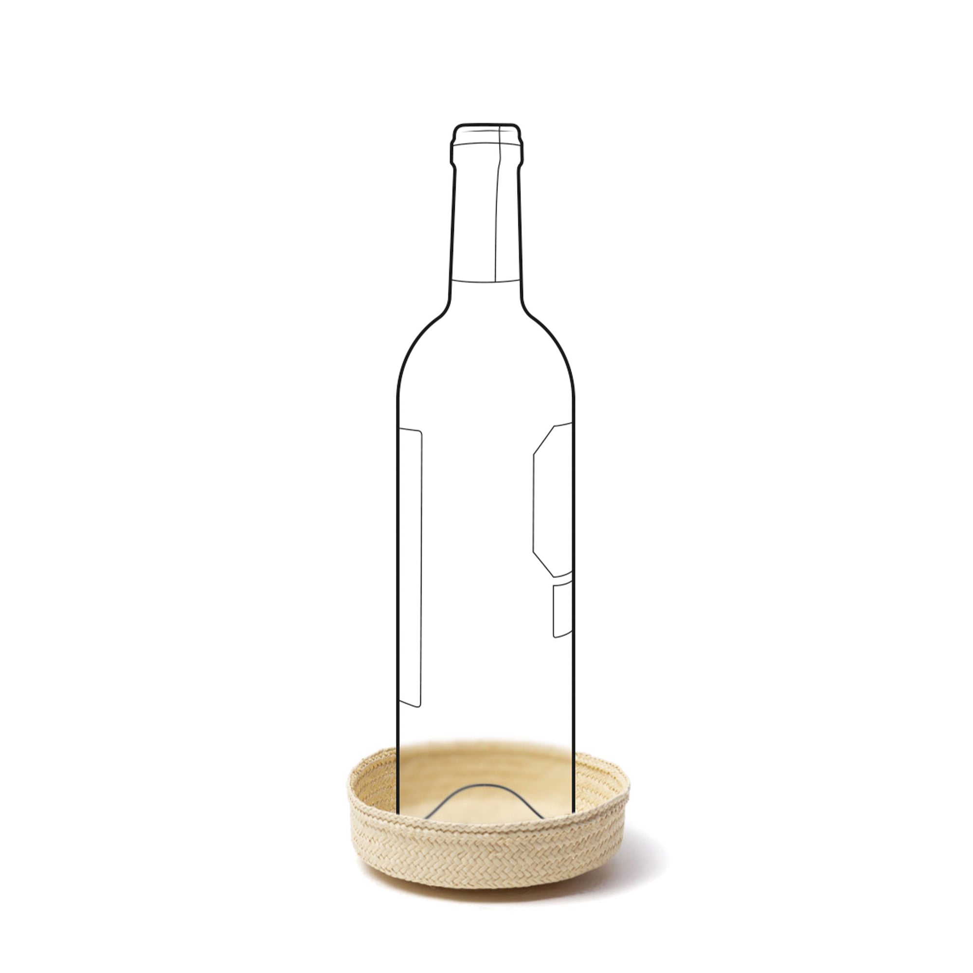 Bottle Holder - Plain Beige