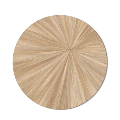 Soleil Round Wood Placemat - Fawn