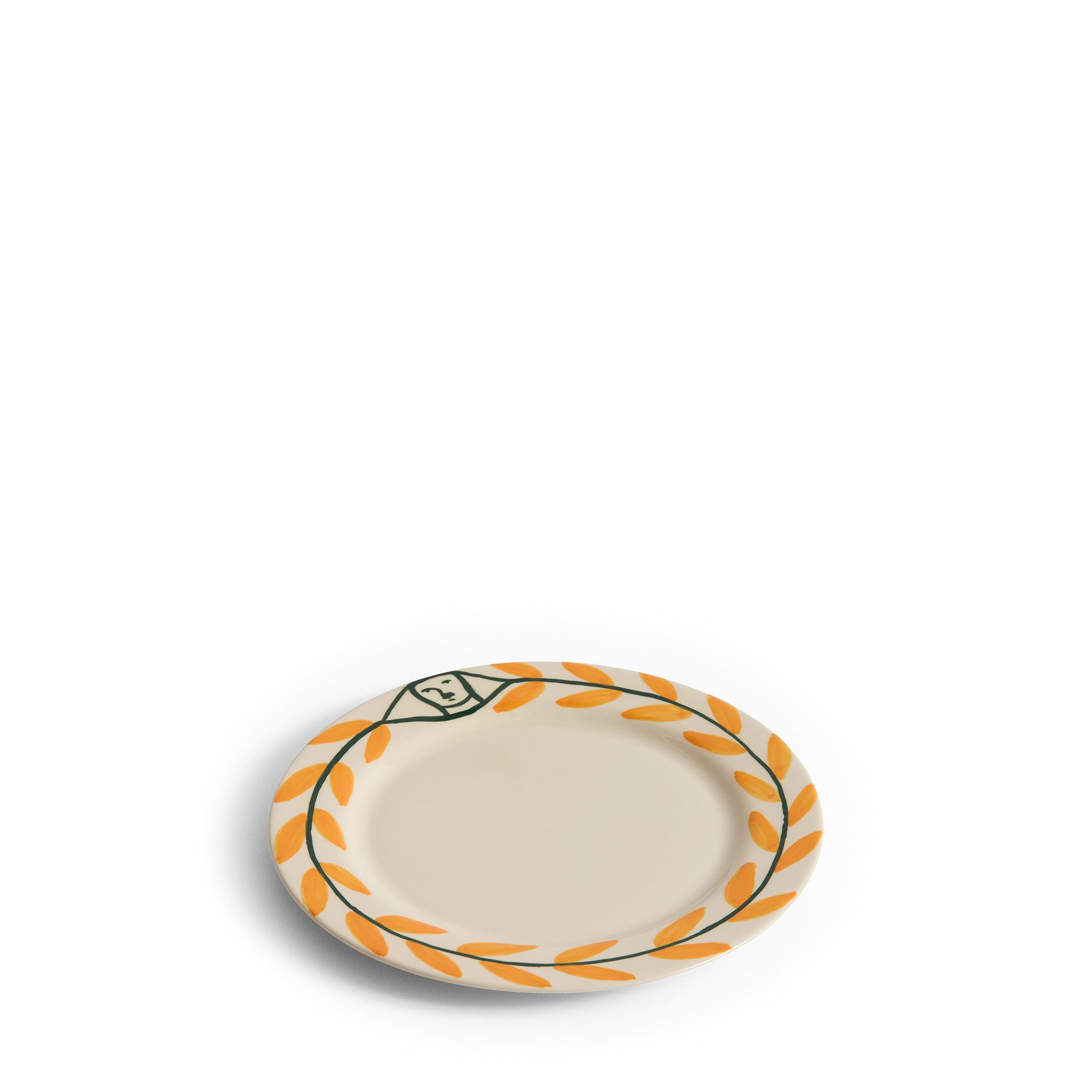 La Pittura Plate 24 Ø cm – Golden Leaf