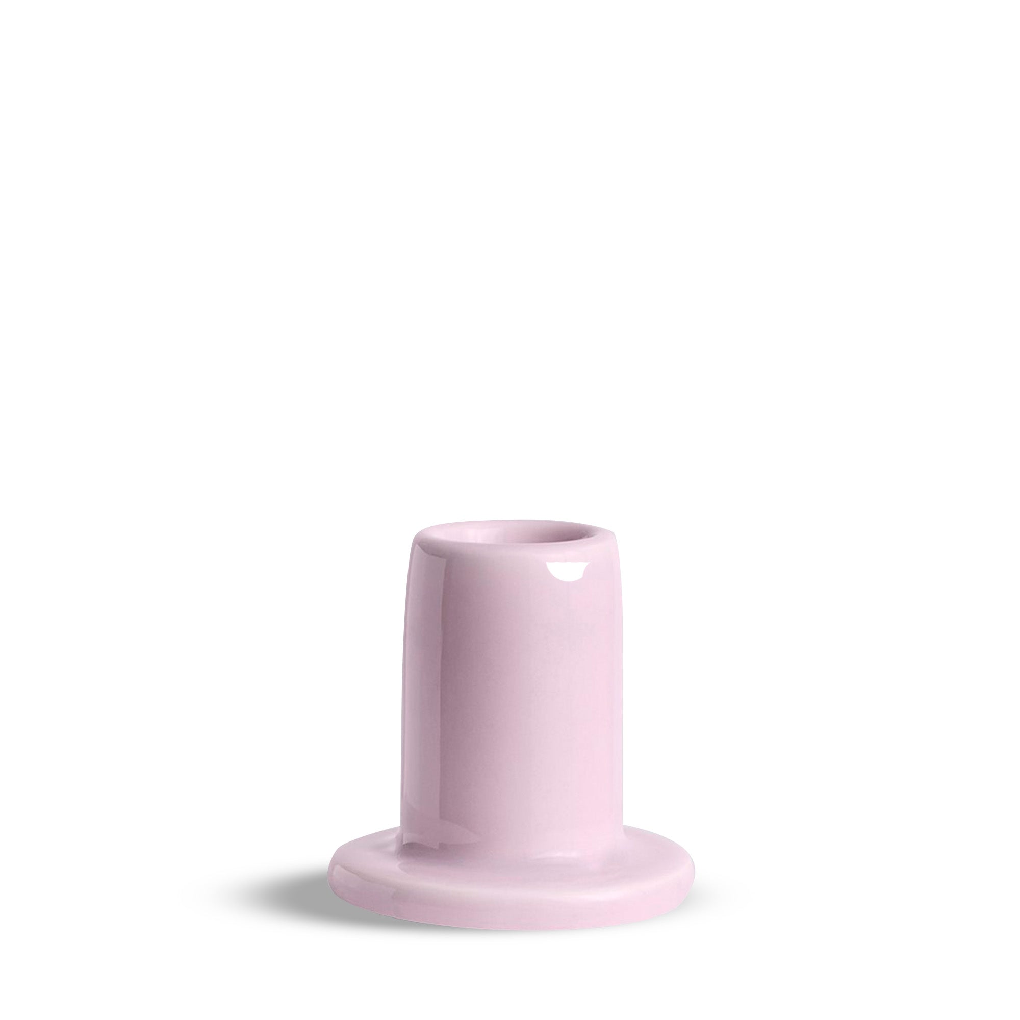 Small Tube Candle Holder - Pale Pink