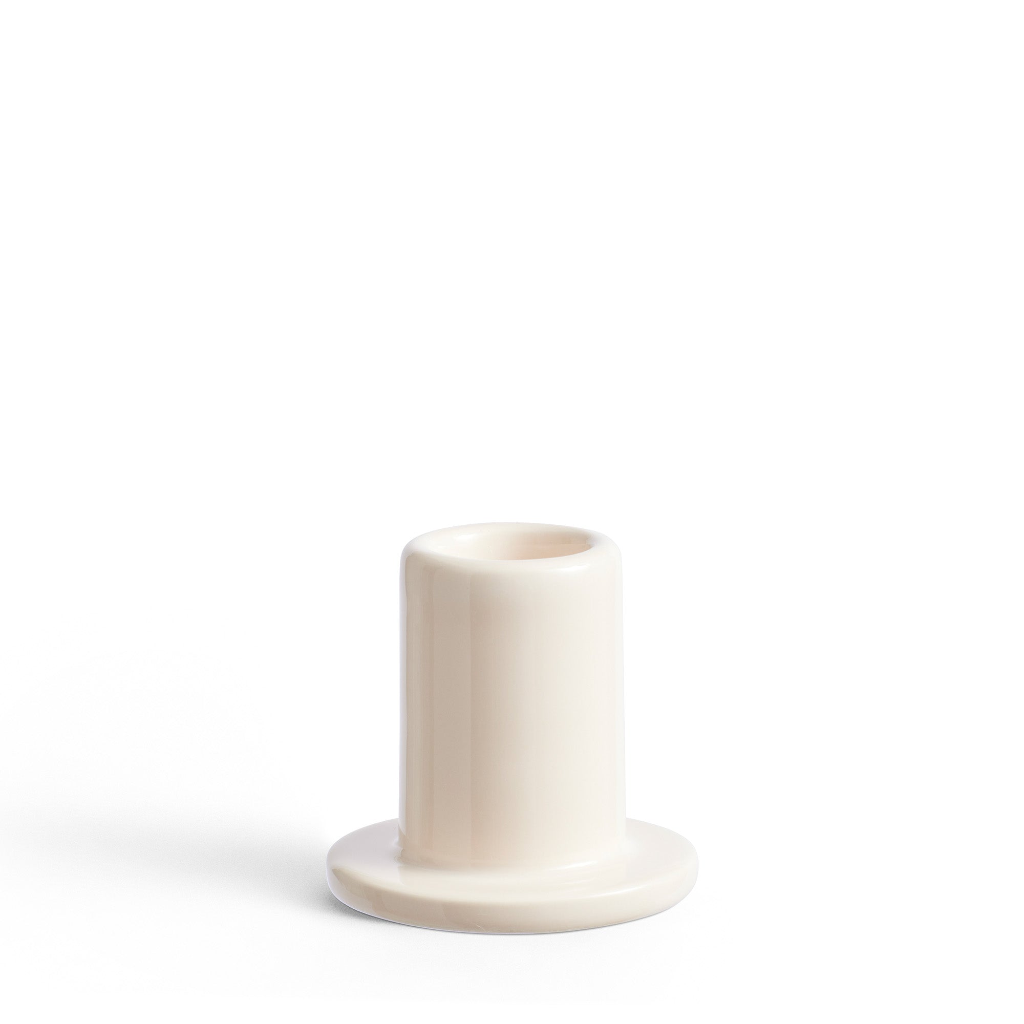 حامل شموع أنبوبي صغير – أبيض