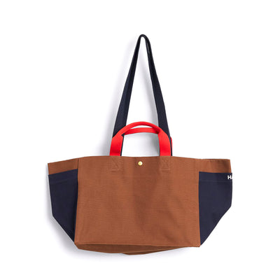 Small Organic Weekend Bag - Brown Multi