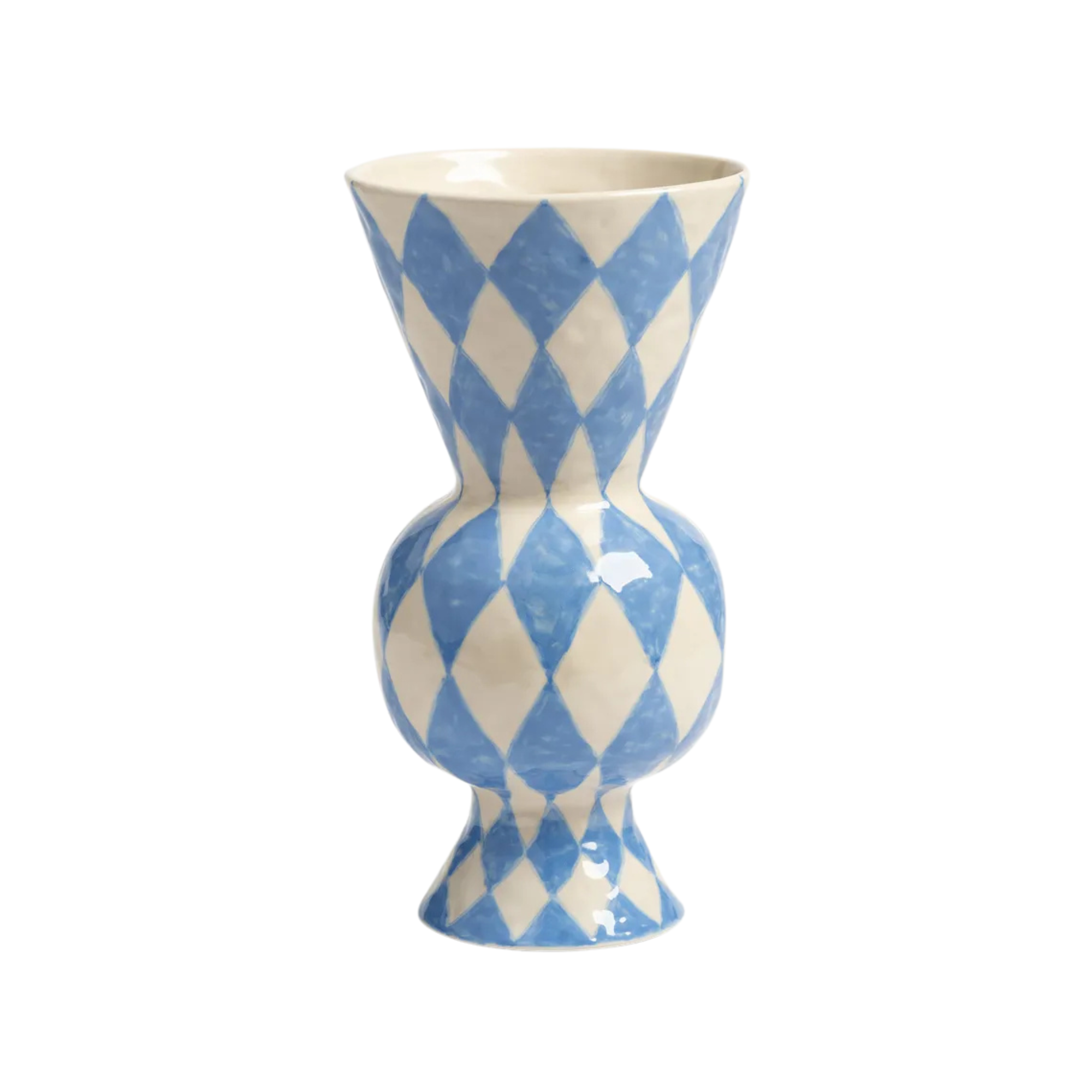 Vase Rhombic Blue