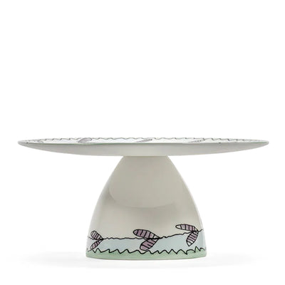 Blossom Milk Midnight Flowers Cake Stand - Small