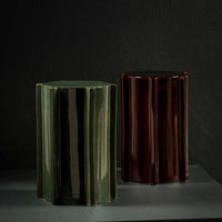 Geometrical Pawn Side Table - Dark Green