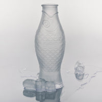 Fish & Fish Carafe - Frosted White