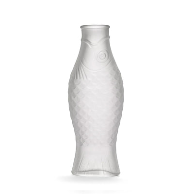 Fish & Fish Carafe - Frosted White