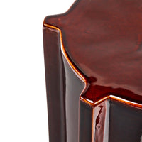 Geometrical Pawn Side Table - Dark Brown