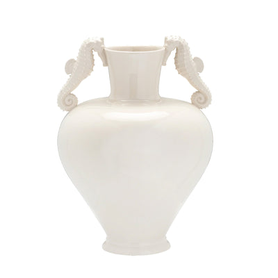 مزهرية مزينة بحصان البحر