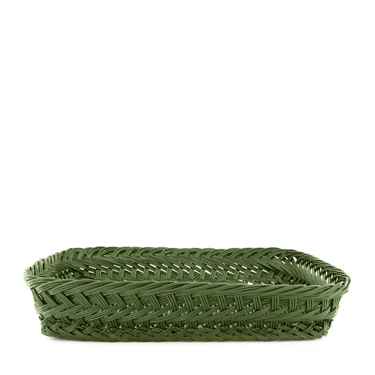 Vitoria Green Wicker Tray - Medium