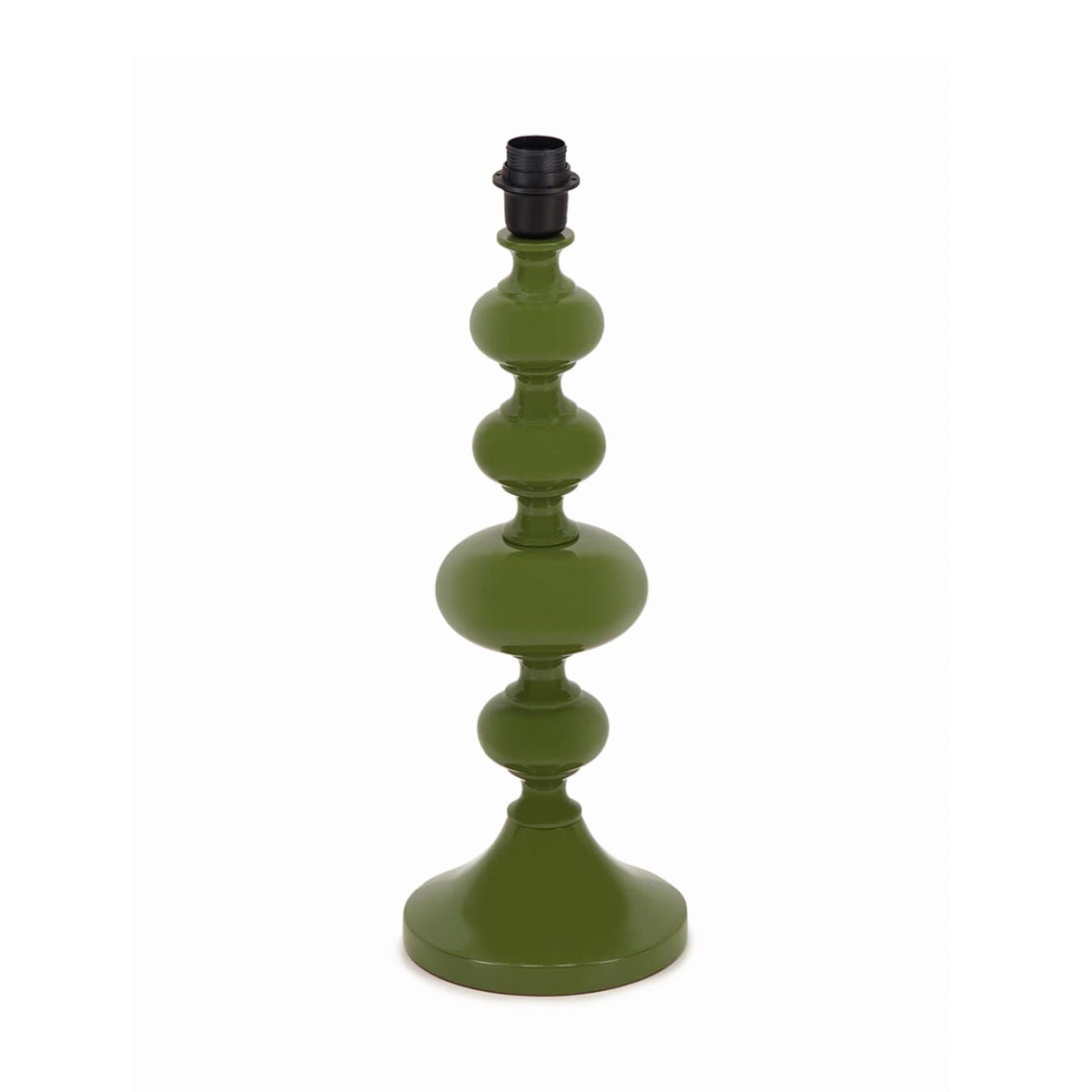 Foz Green Ceramic Base with Cardosas Wicker Shade