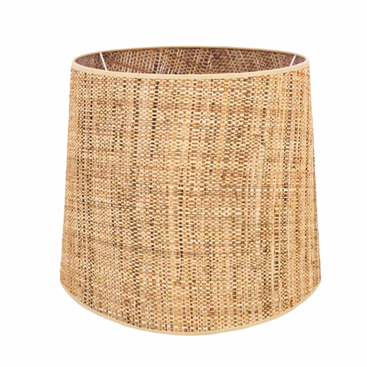 Foz Green Ceramic Base with Cardosas Wicker Shade