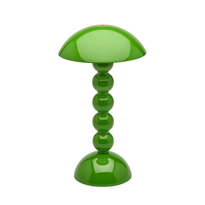 Lacquer Rechargeable Bobbin LED Lamp - Leaf Green