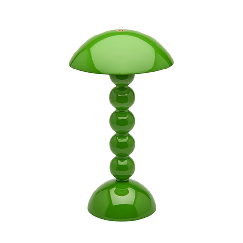 Lacquer Rechargeable Bobbin LED Lamp - Leaf Green