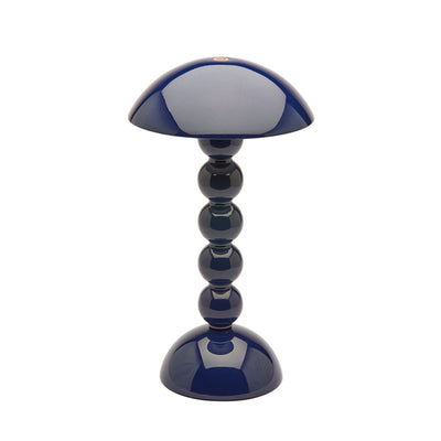 Lacquer Rechargeable Bobbin LED Lamp - Navy