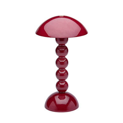 Lacquer Rechargeable Bobbin LED Lamp - Cherry