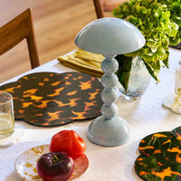 Lacquer Rechargeable Bobbin LED Lamp - Pale Denim