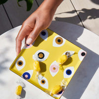 Nazar Ceramic Tray - Yellow
