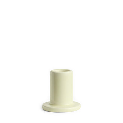 Small Tube Candle Holder - Lime White