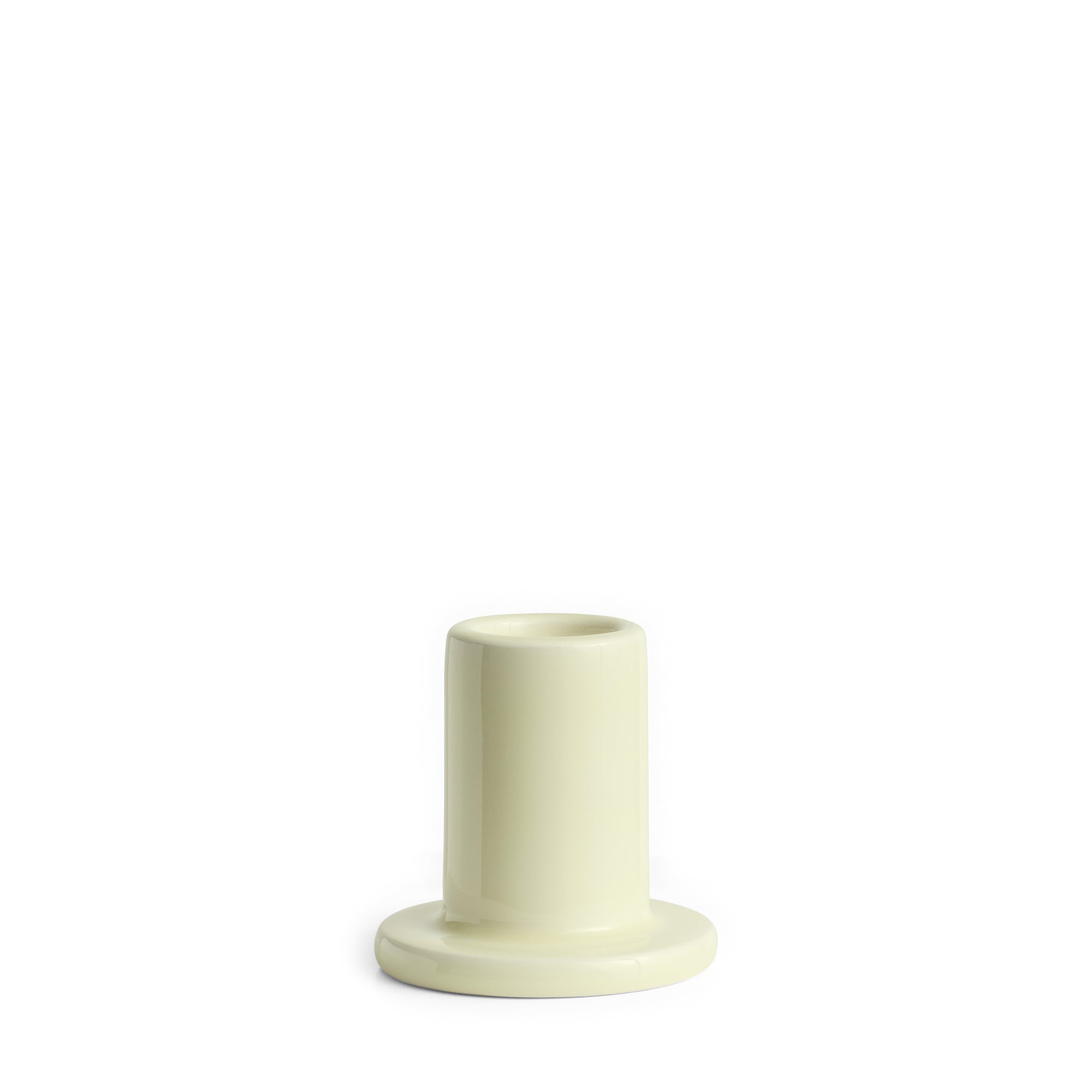 Small Tube Candle Holder - Lime White