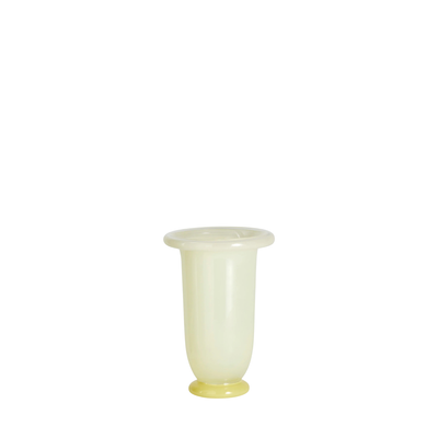 Empire Medium Vase - Lime Yellow with Dark Lime Base