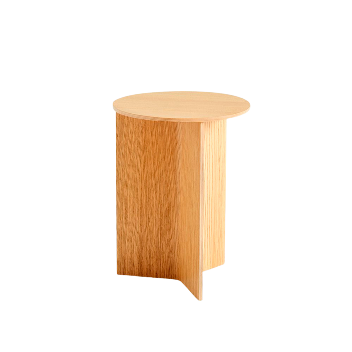 طاولة سليت دائرية بقطر 35 سم - خشب البلوط