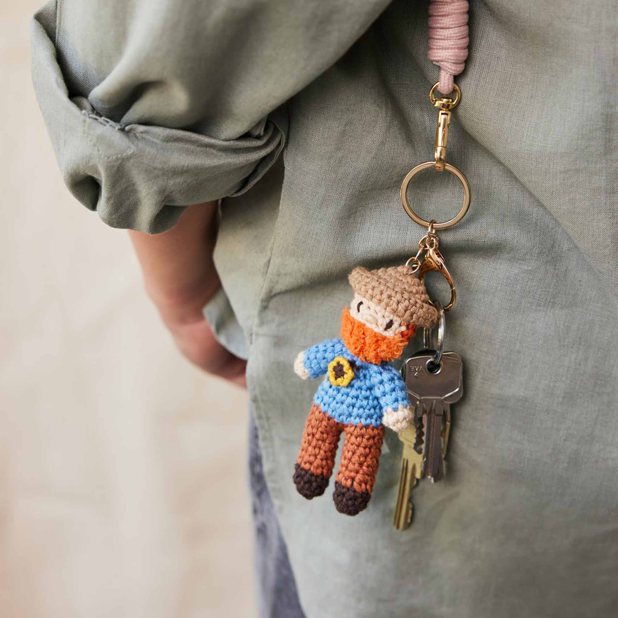Vincent Van Gogh Crochet Keyring