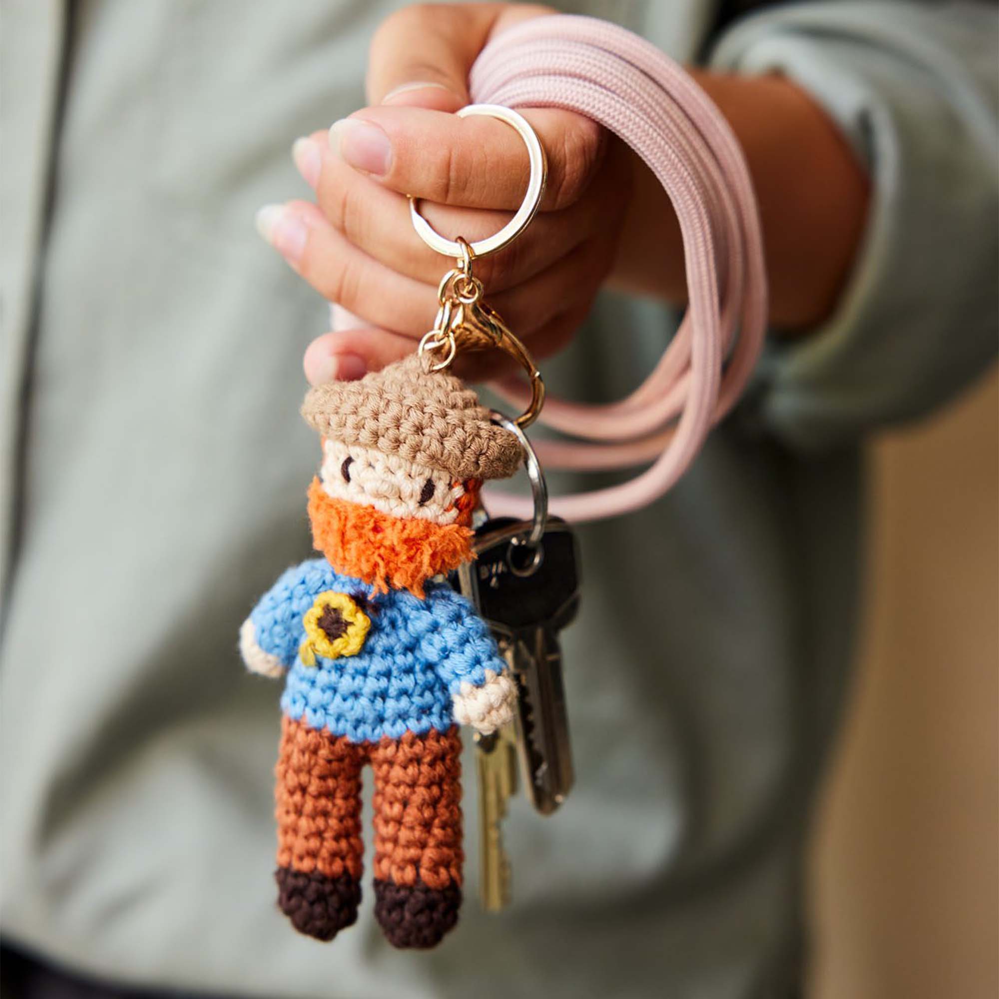 Vincent Van Gogh Crochet Keyring