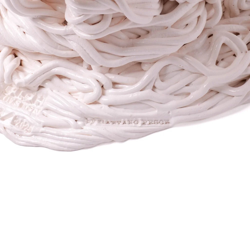 Spaghetti Special Medium Vase - Clear & Matt White