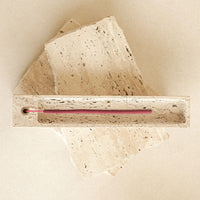 Travertine Incense Holder