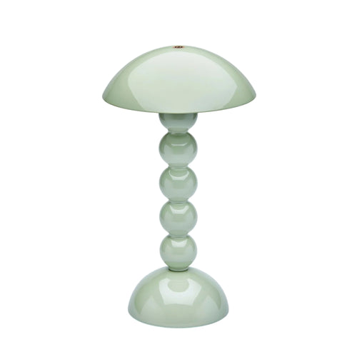 Lacquer Rechargeable Bobbin LED Lamp - Sage