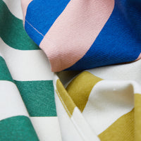 Diagonal Stripes Teal Towels Set of 3